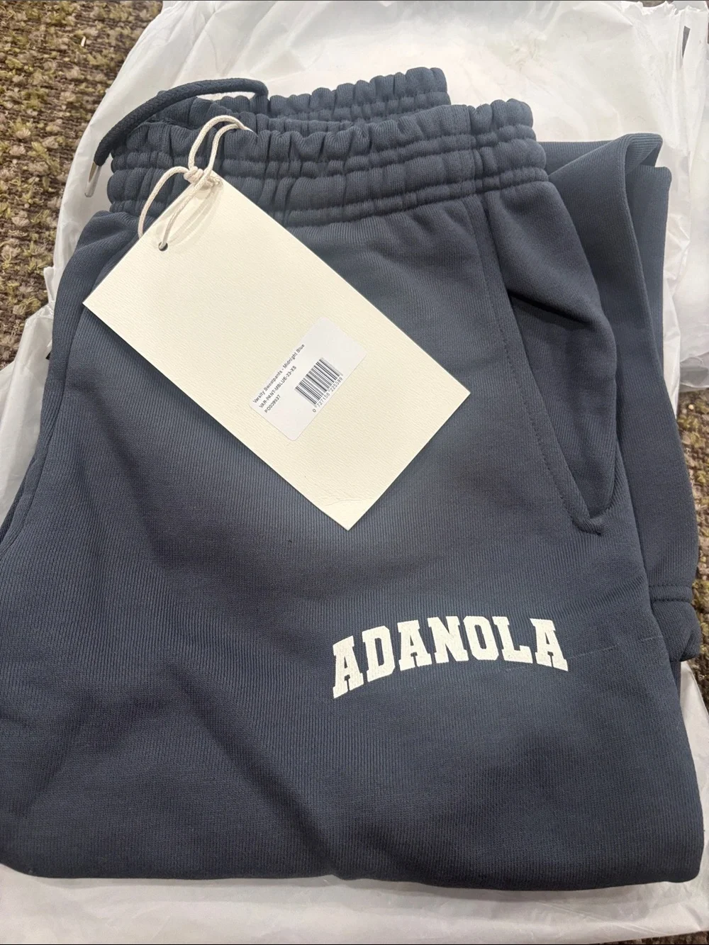 Adanola Varsity Sweatpants - Washed Midnight Blue - Picture 5 of 6